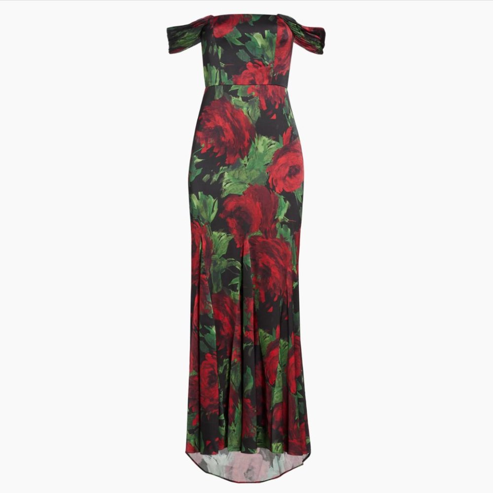 alice + olivia Arza floral-print maxi dress